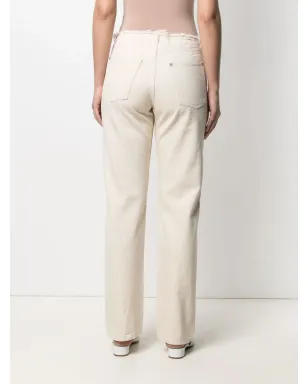Maison Margiela フリンジ加工ストレートジーンズ - サムネイル4