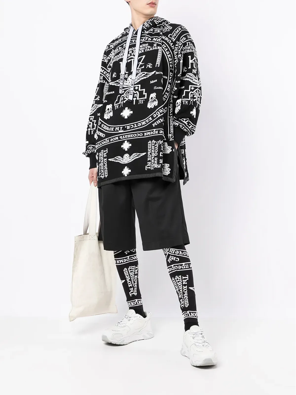 KTZ チャーチプリント サイドジップ フーディ - 画像2