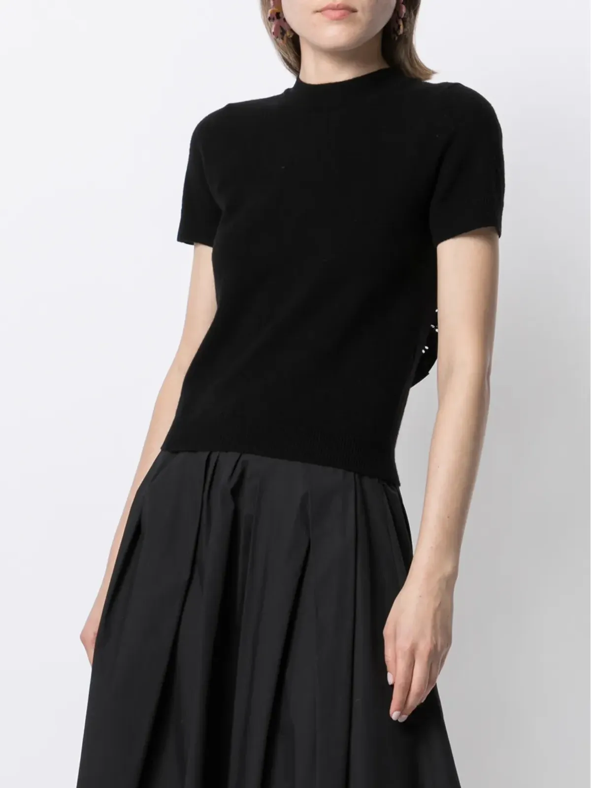 Cecilie Bahnsen ラッフル-トリム Tシャツ - 画像4