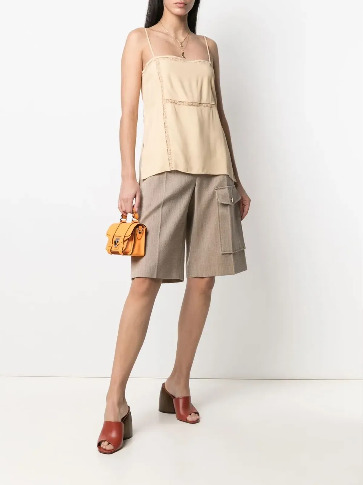 Chloé レーストリム ハイローキャミソール - 画像2
