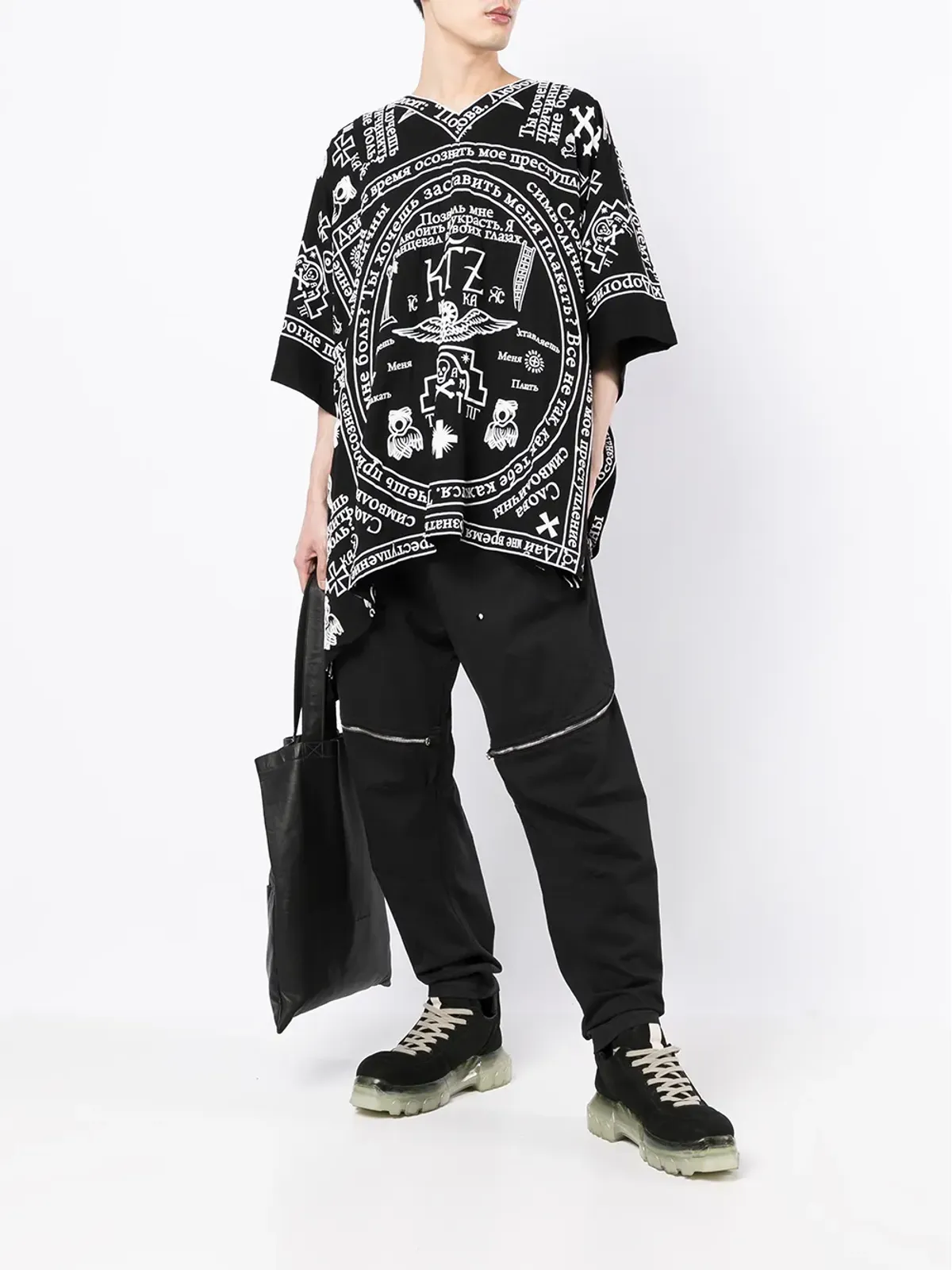 KTZ チャーチプリント カフタンシャツ - 画像2