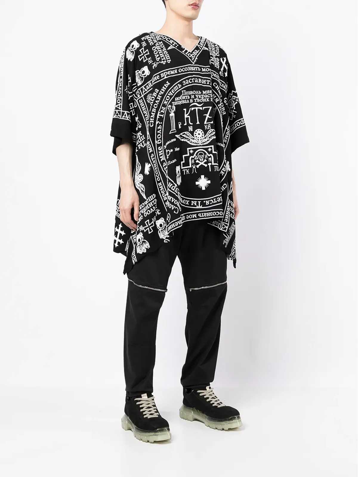 KTZ チャーチプリント カフタンシャツ - 画像4