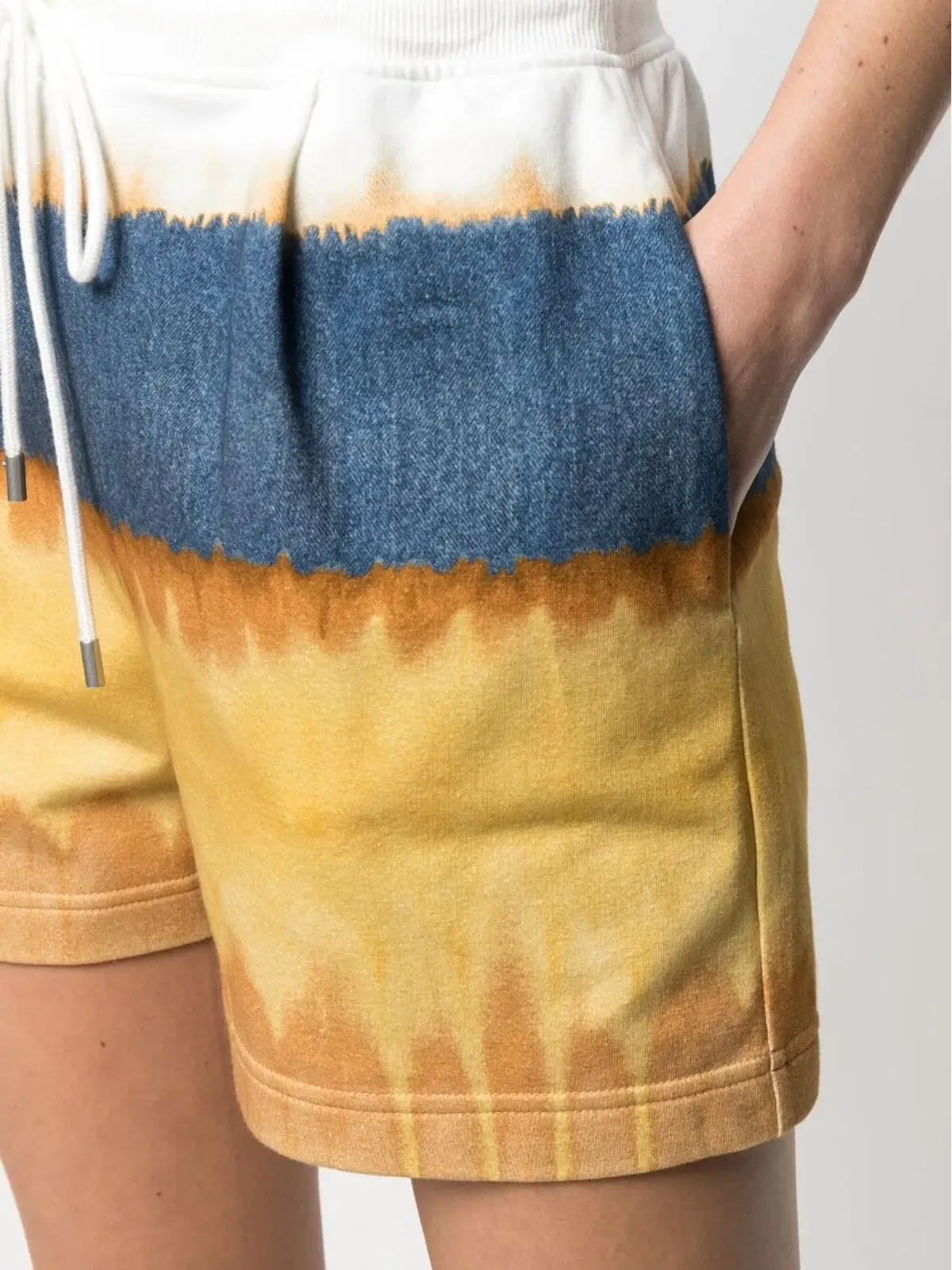 Alberta Ferretti タイダイ柄 トラックショーツ - 画像5
