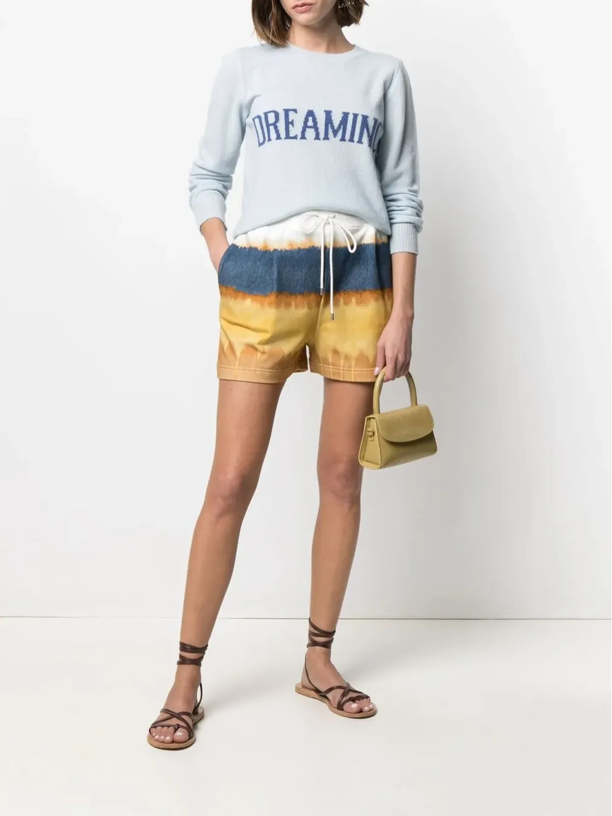 Alberta Ferretti タイダイ柄 トラックショーツ - 画像2