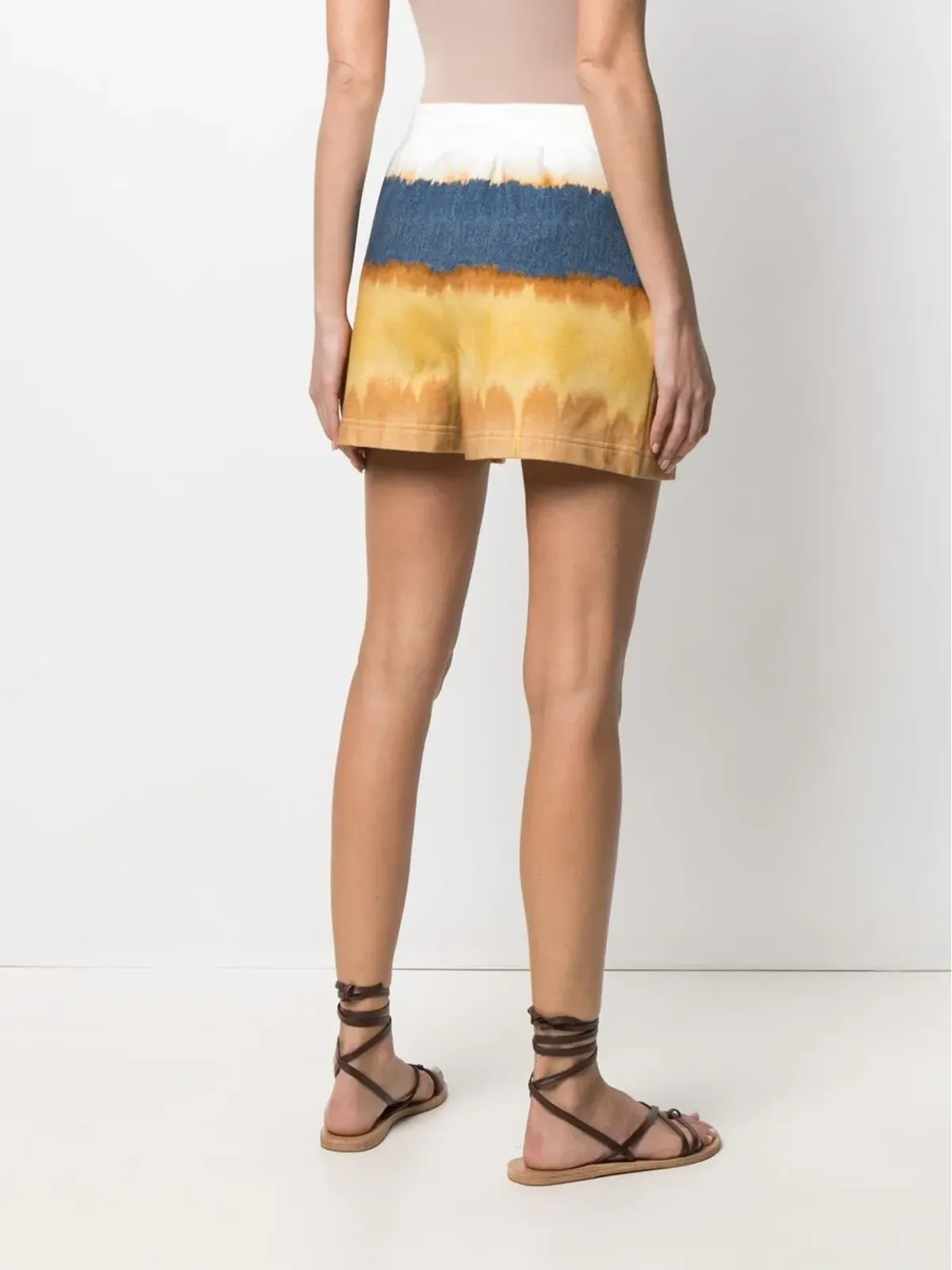 Alberta Ferretti タイダイ柄 トラックショーツ - 画像4