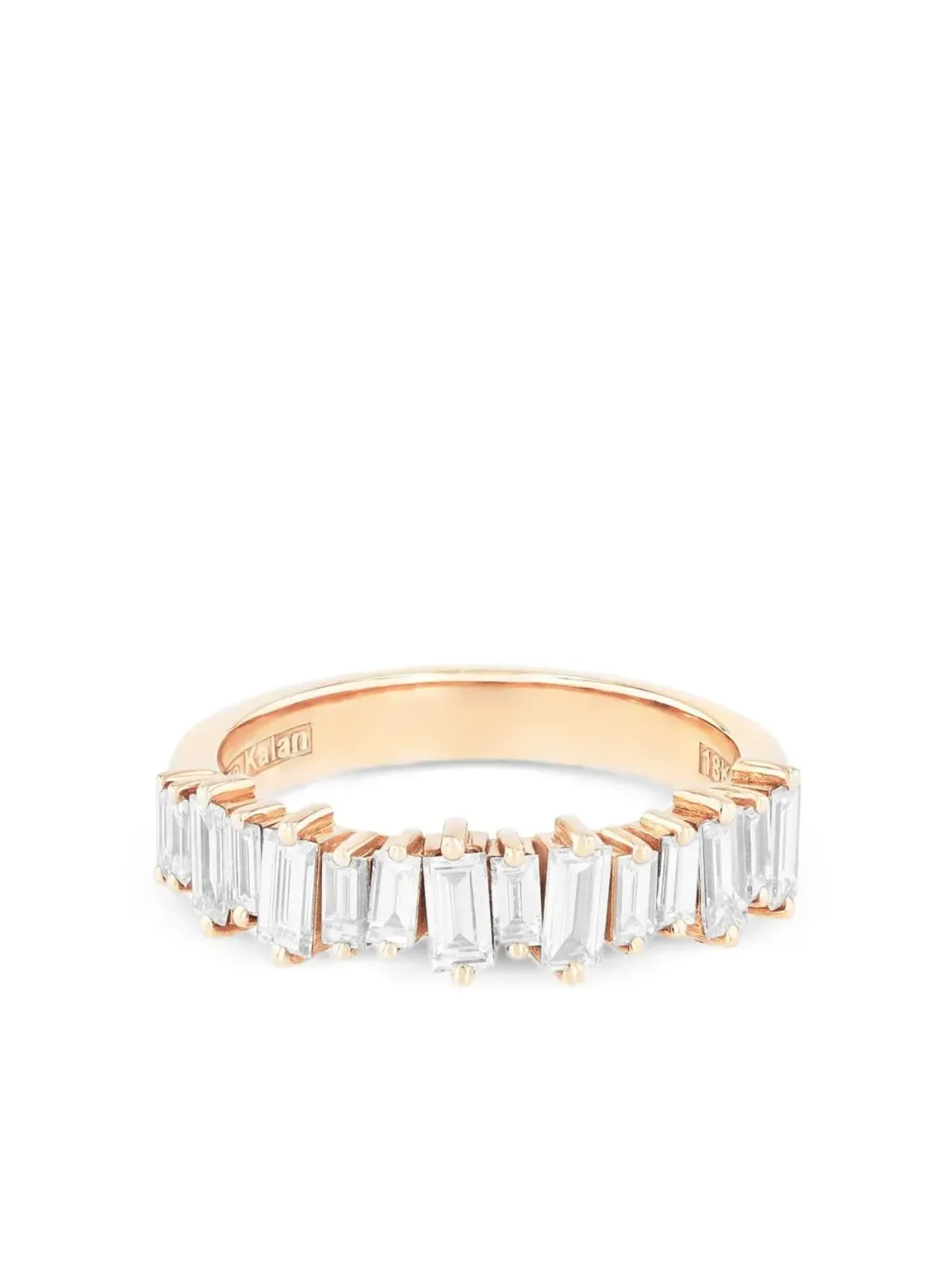 Suzanne Kalan 18K rose gold Bold diamonds ring - Pink - 画像1