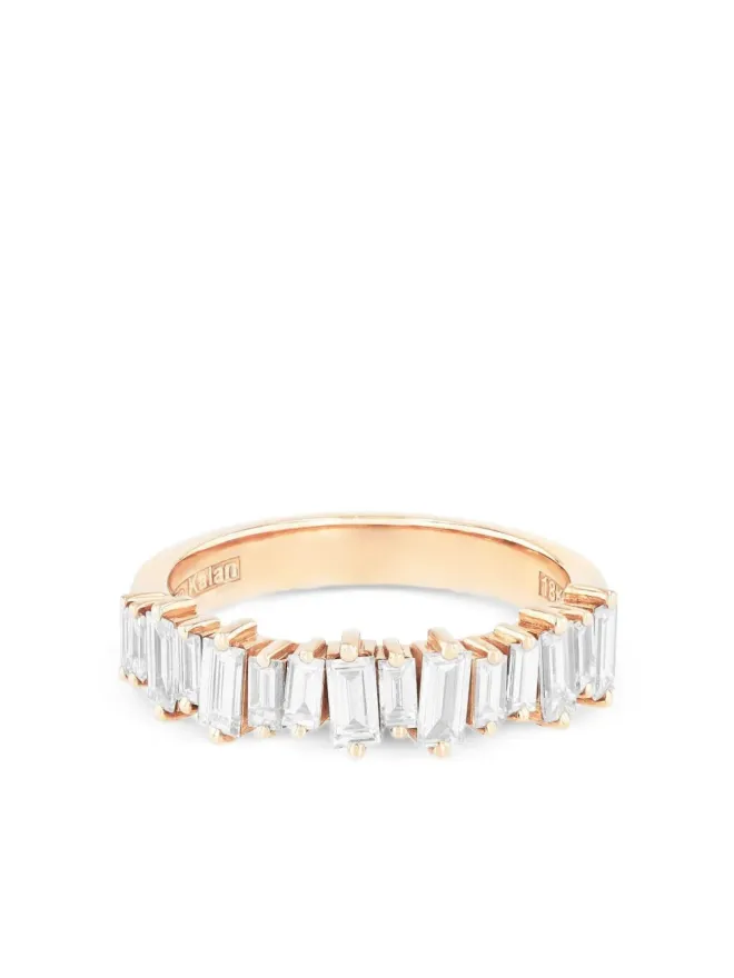Suzanne Kalan Suzanne Kalan 18K rose gold Bold diamonds ring - Pinkの商品画像
