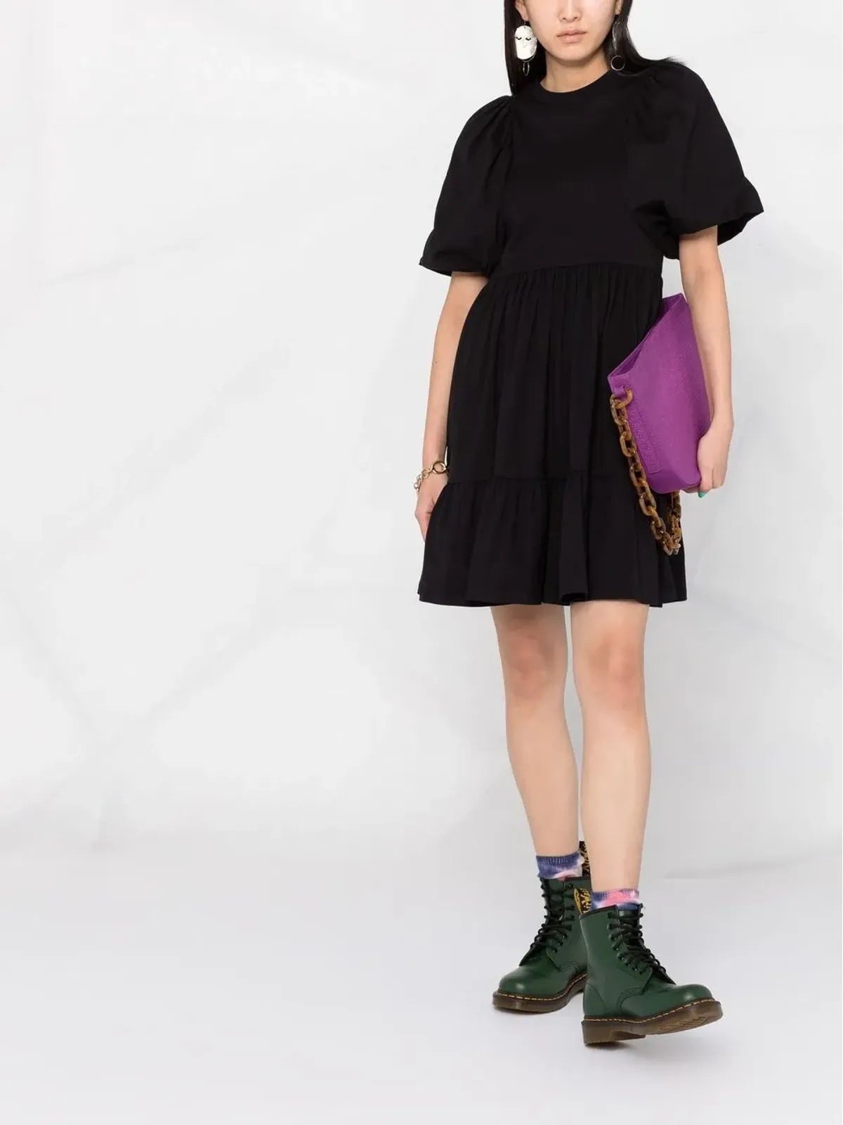 MSGM パフスリーブミニドレス - 画像2