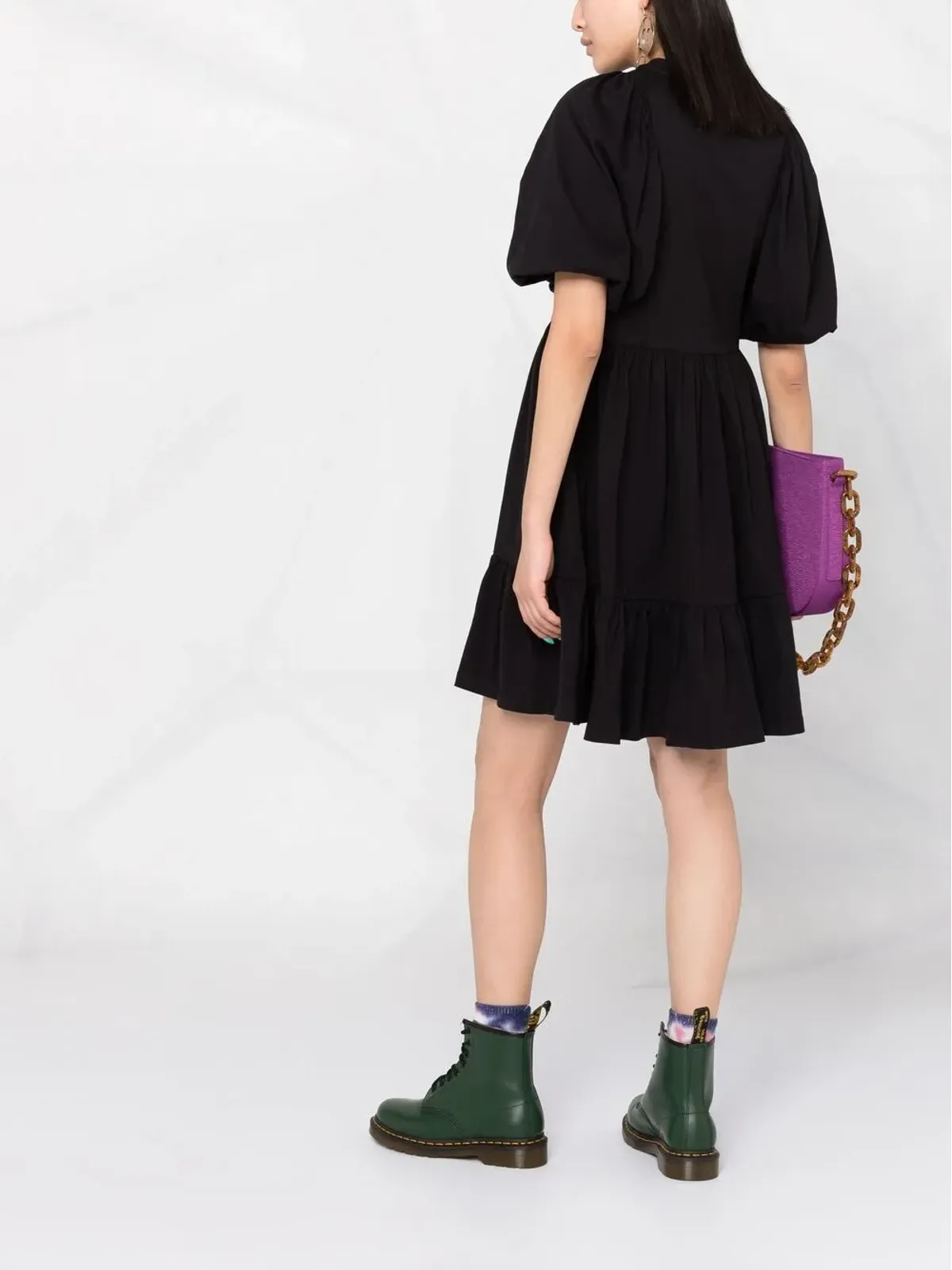 MSGM パフスリーブミニドレス - 画像4