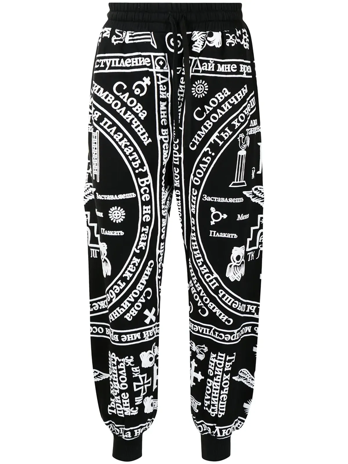 KTZ チャーチプリント ジョギングパンツ - ブラック - 画像1