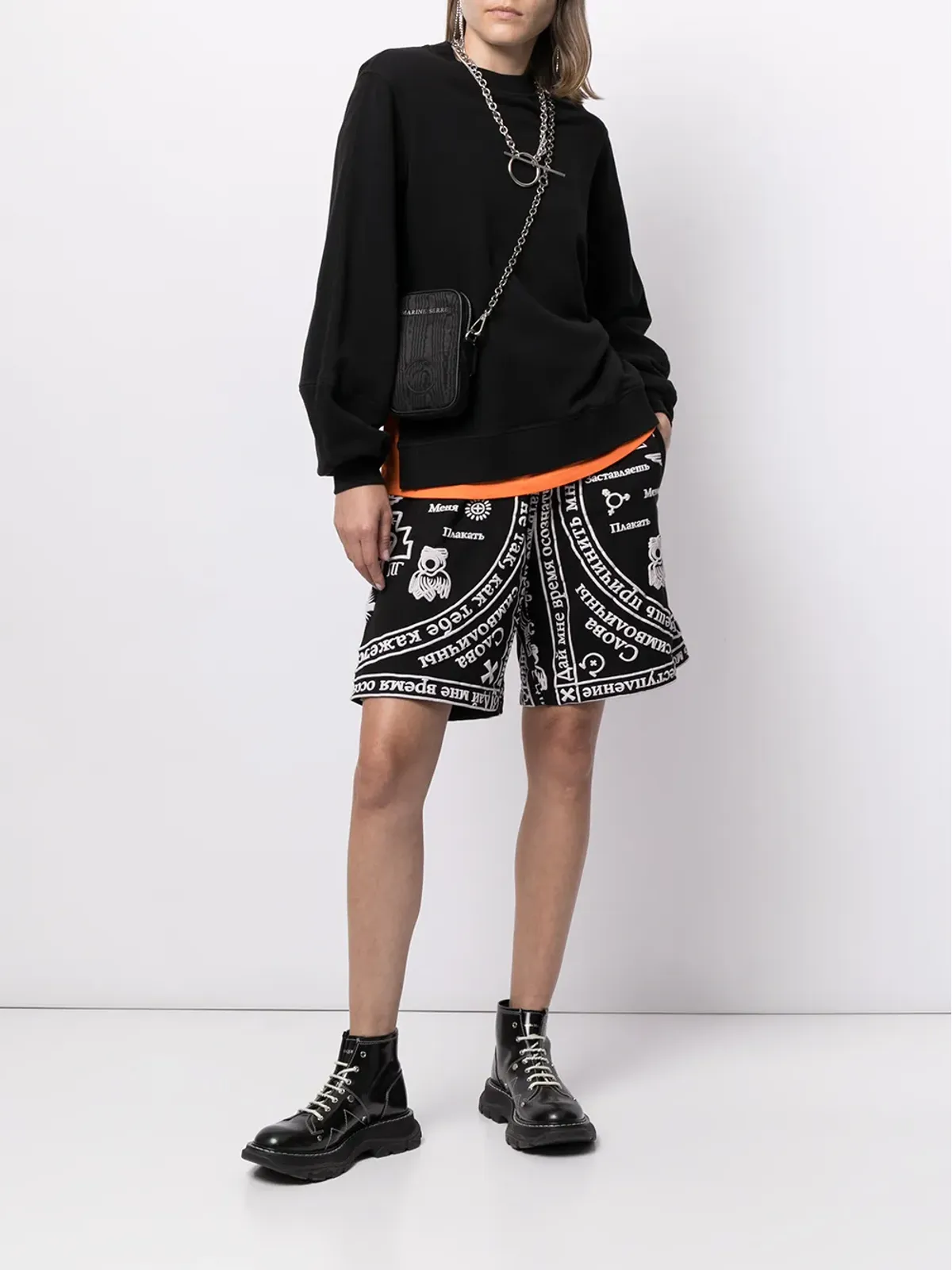 KTZ チャーチプリント トラックショーツ - 画像3