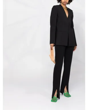 Givenchy ノーカラー・シングルブレストジャケット - ブラック - サムネイル2