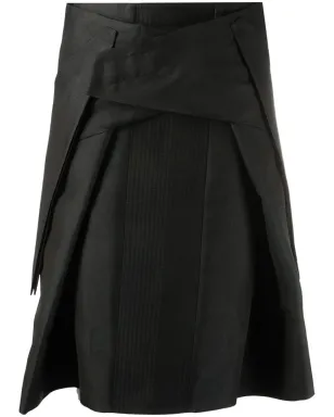 Rick Owens パネルドAラインミディスカート - サムネイル1
