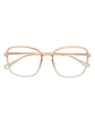 Chloé Eyewear オーバーサイズ透明感フレーム眼鏡 - オレンジ - サムネイル1