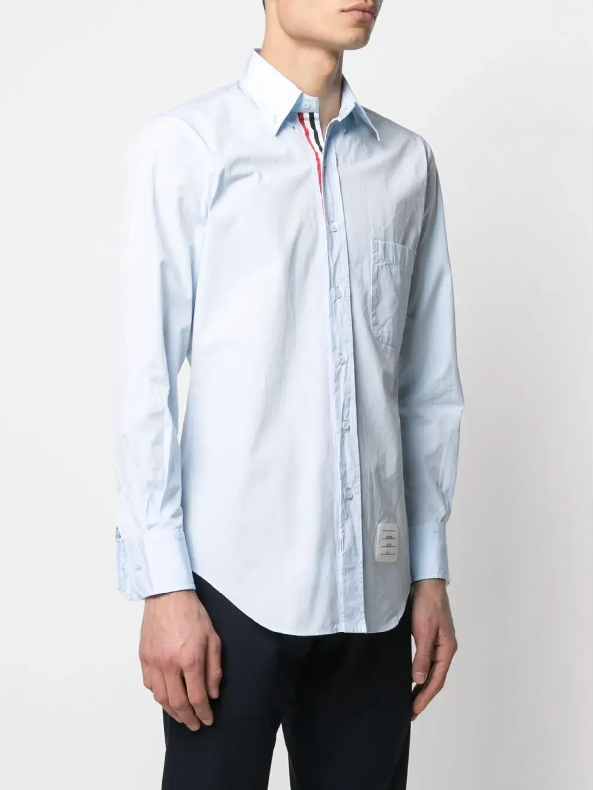 Thom Browne 長袖 ボタン留め シャツ - ブルー - 画像3