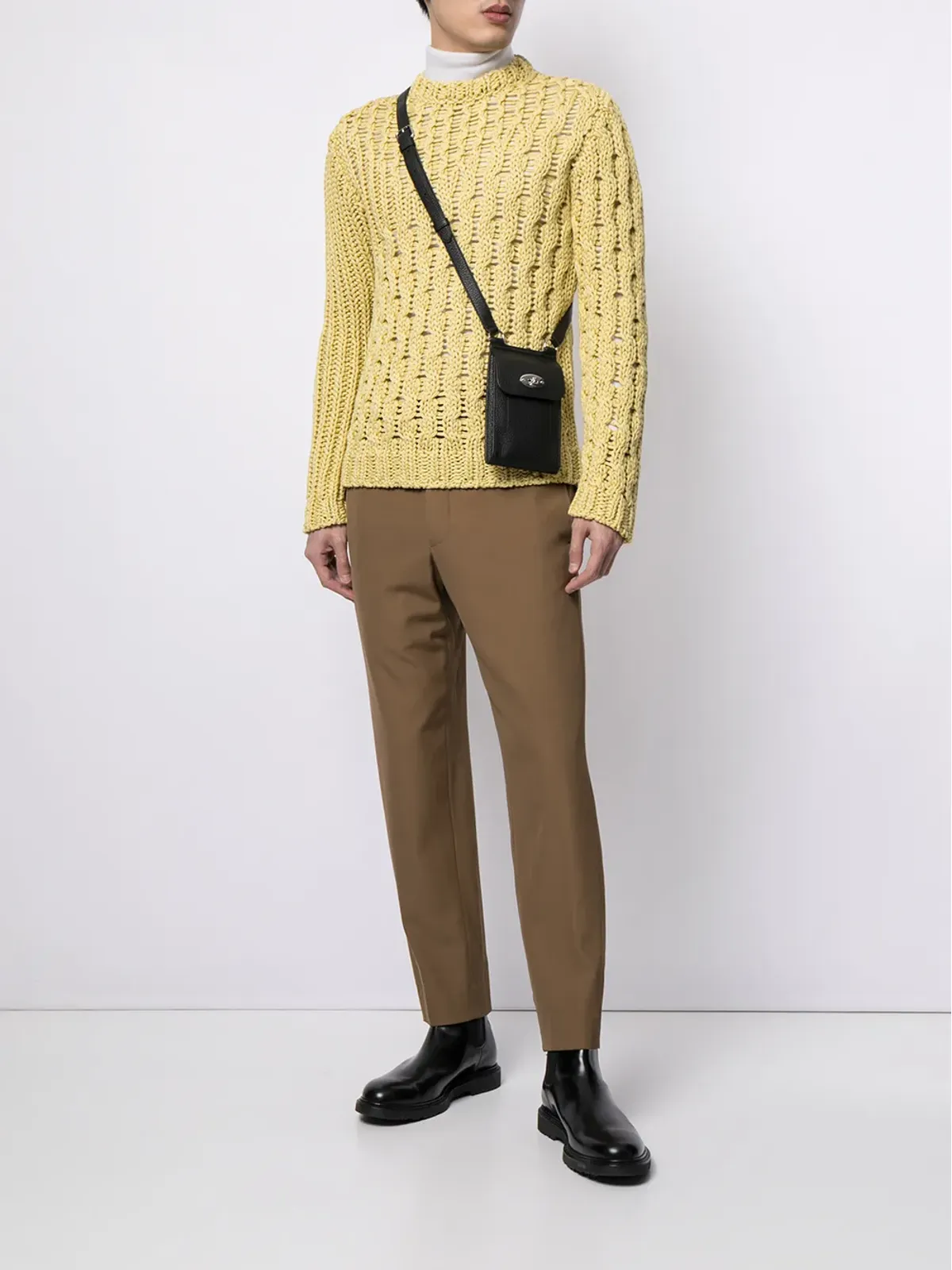 Mulberry ミニ アントニー レザー ポーチ ブラック - 画像2