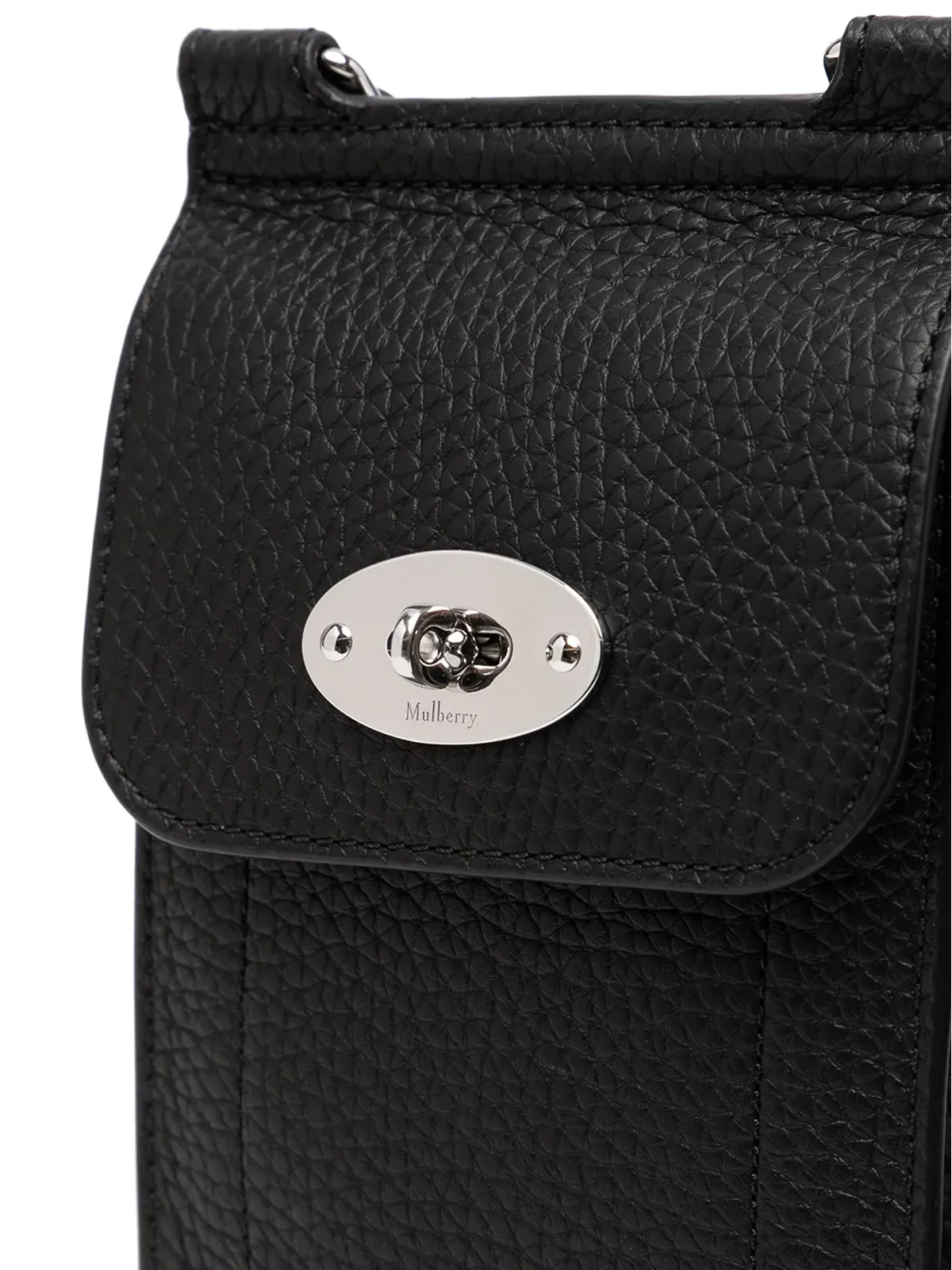 Mulberry ミニ アントニー レザー ポーチ ブラック - 画像4