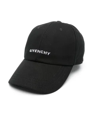Givenchy ロゴ刺繍キャップ - Black - サムネイル1