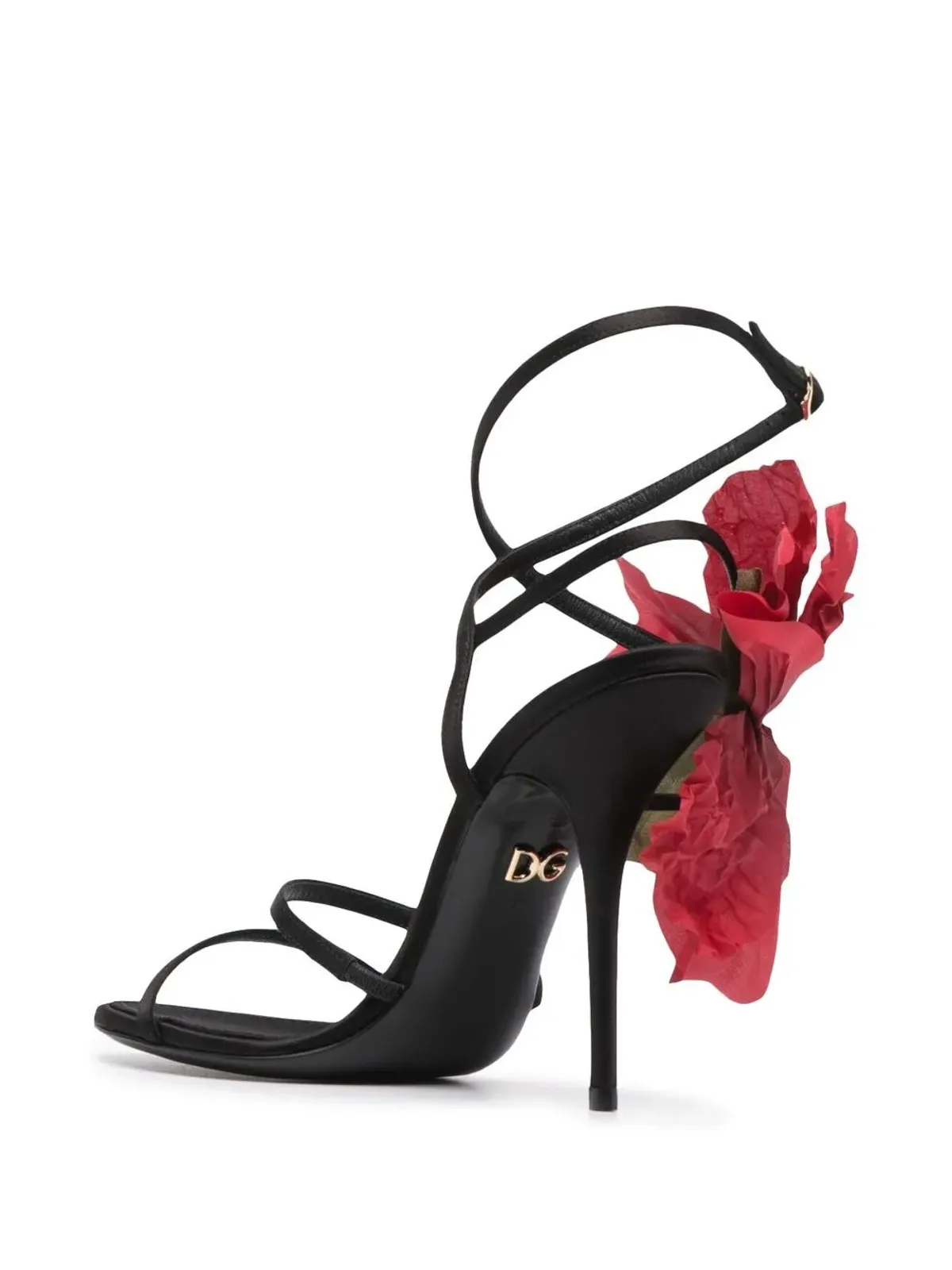 Dolce & Gabbana 花柄アップリケ付きサンダル - 画像3