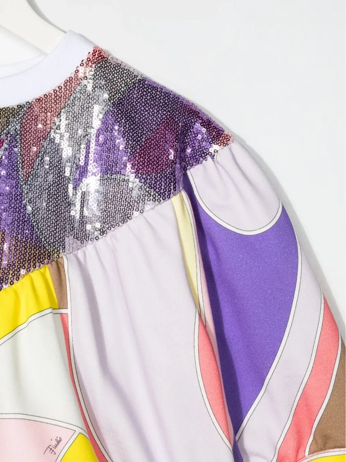 PUCCI Junior 抽象柄スパンコールトップス - 画像3