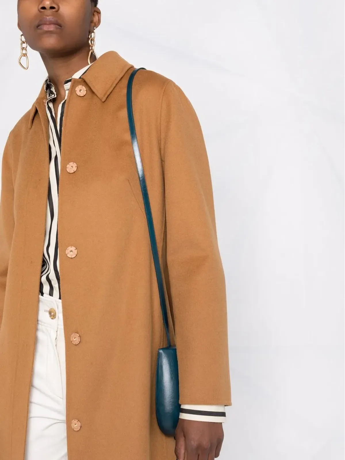 Max Mara ボアリオ ベルト付きコート - 画像5