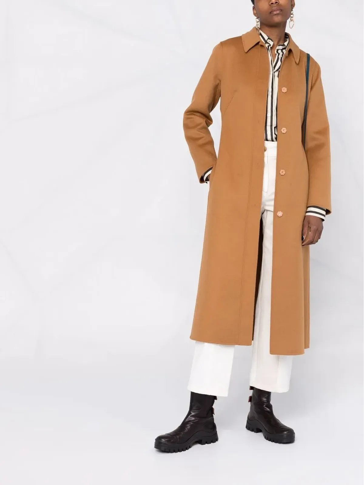 Max Mara ボアリオ ベルト付きコート - 画像2