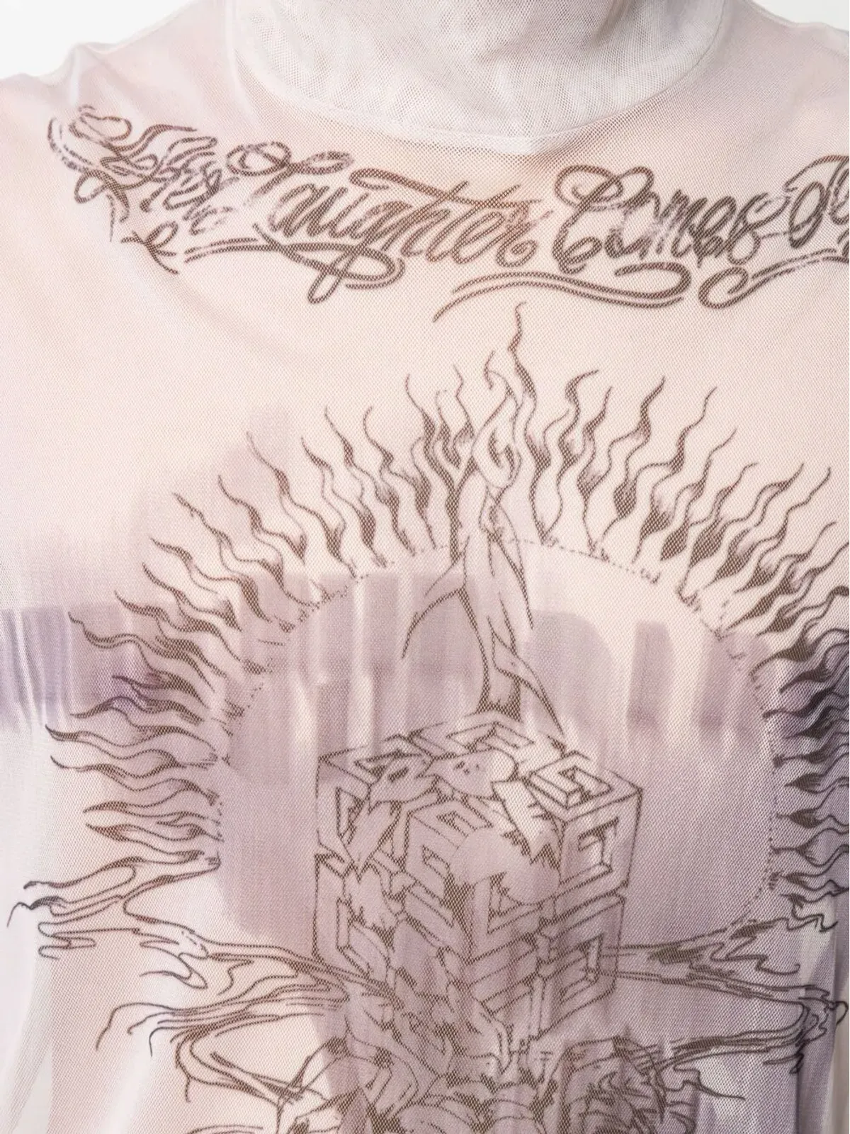 Givenchy グラフィックプリント ハイネック Tシャツ - 画像5