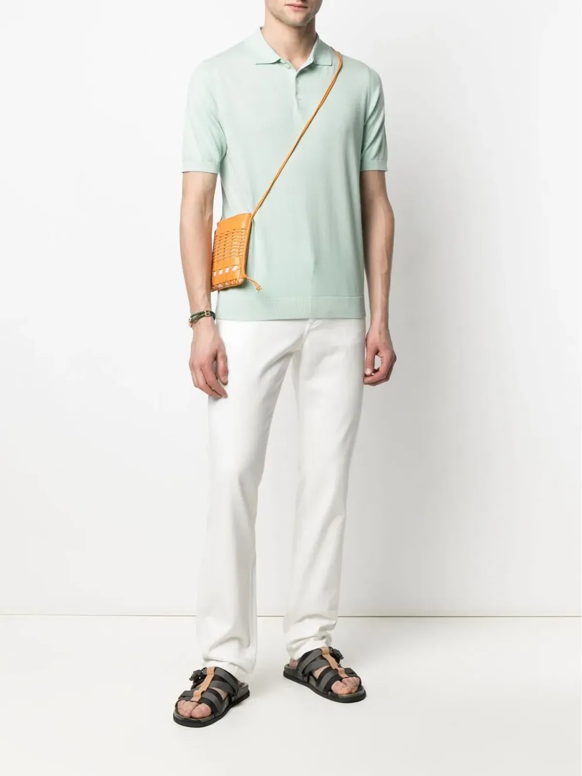 Ferragamo ストレートレッグ ロゴパッチ ジーンズ - 画像2