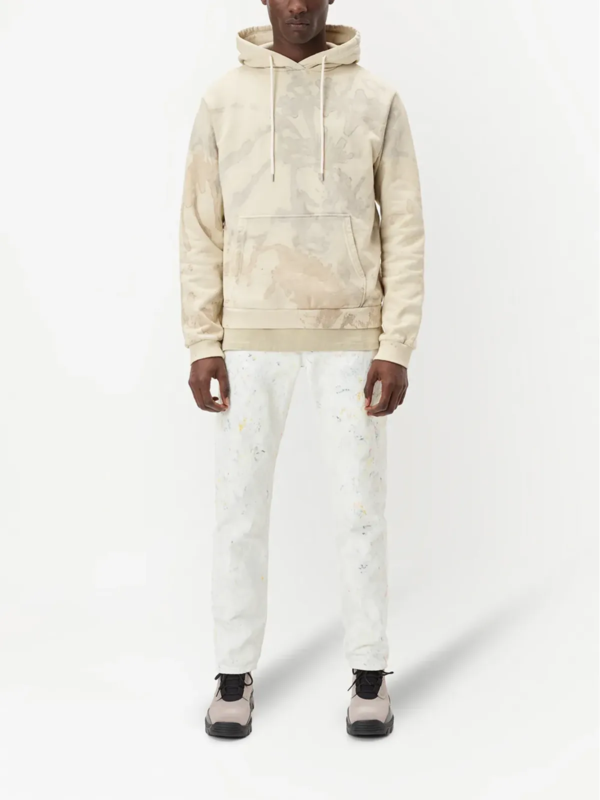 John Elliott ビーチリブトリムコットンパーカー - 画像2
