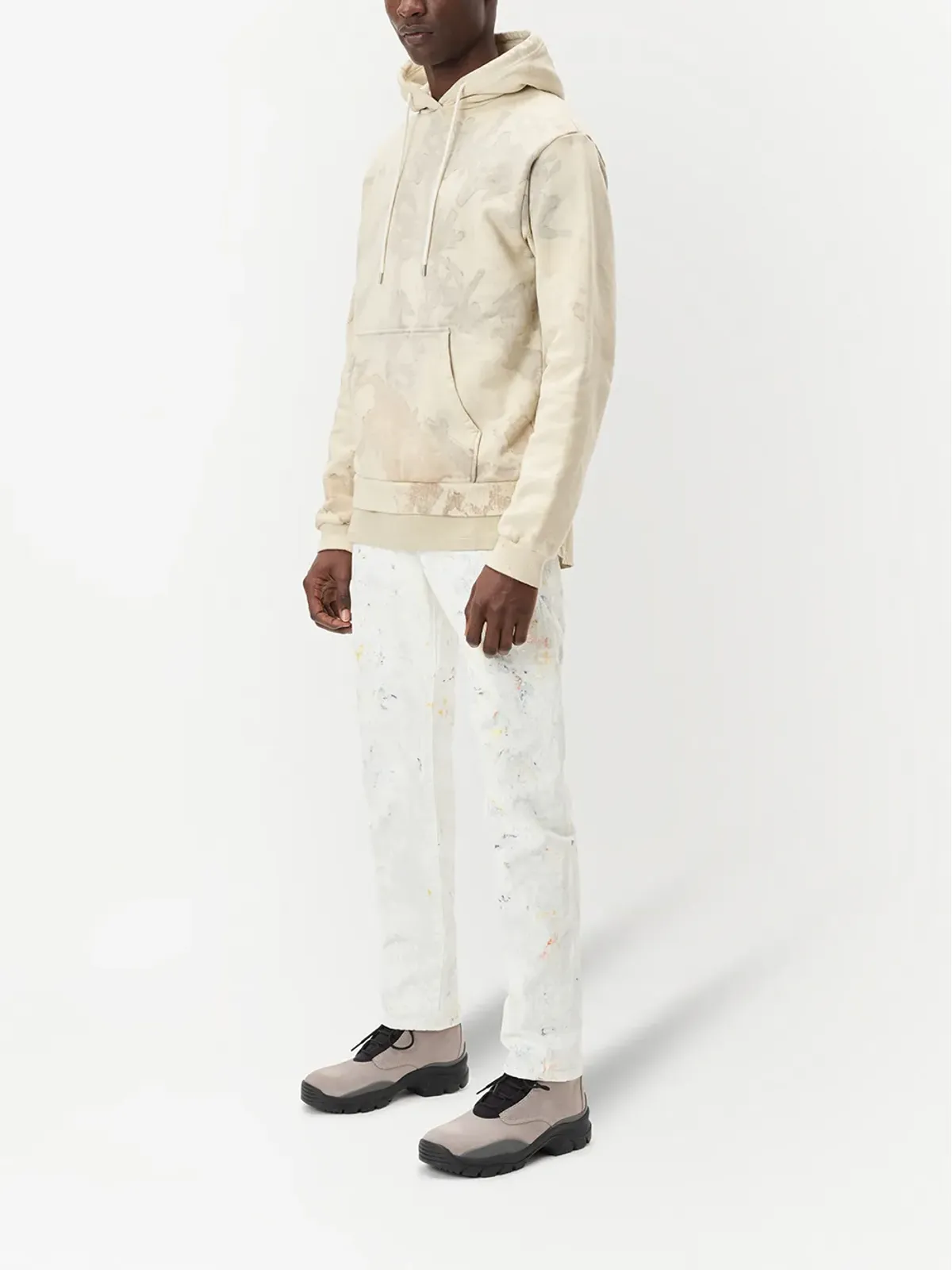 John Elliott ビーチリブトリムコットンパーカー - 画像3