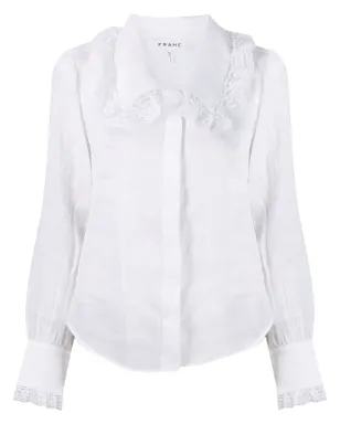 FRAME lace-detailed concealed shirt - サムネイル1