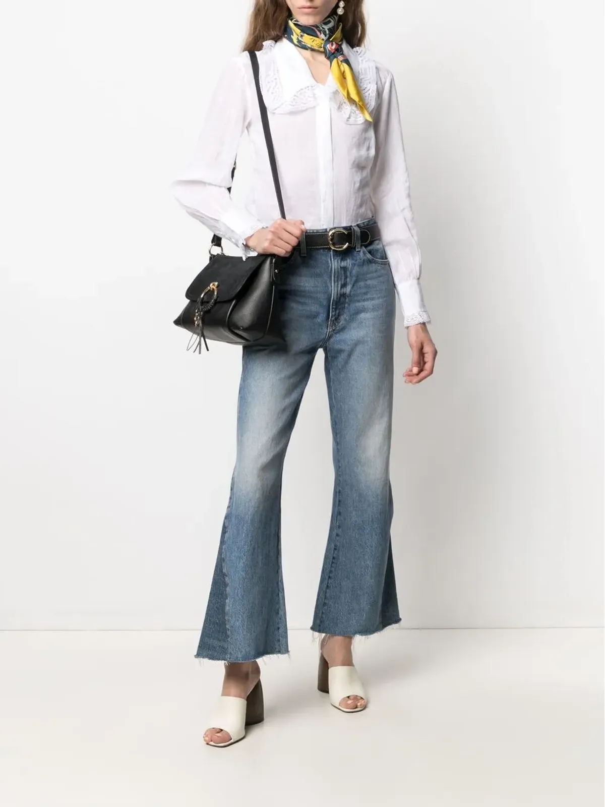FRAME lace-detailed concealed shirt - 画像2