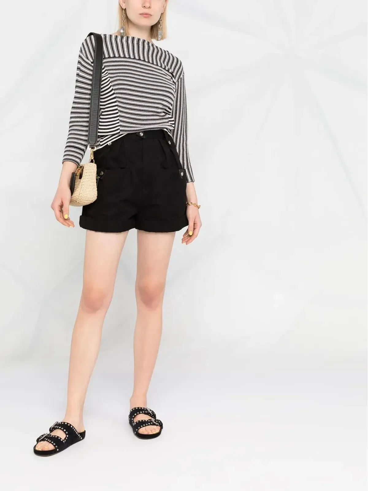 Chloé ストライプ柄ニットジャンパー - ブルー - 画像2