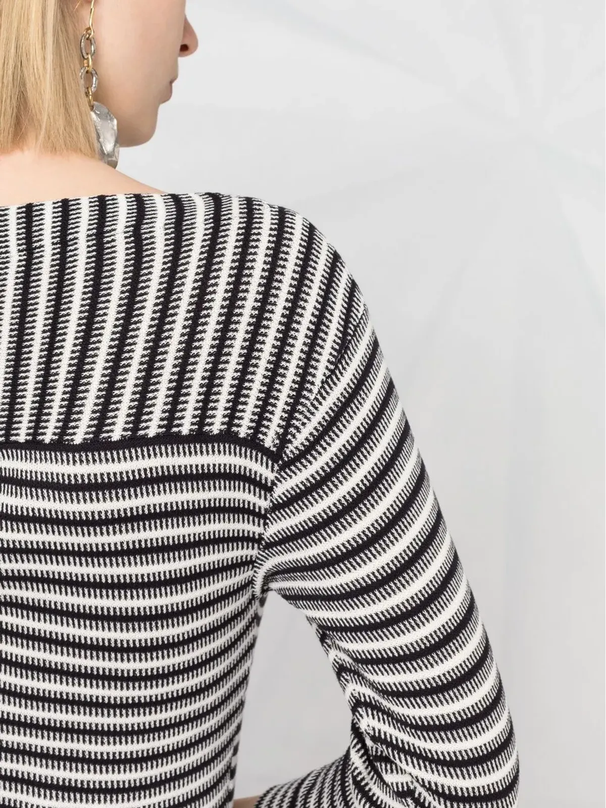 Chloé ストライプ柄ニットジャンパー - ブルー - 画像3
