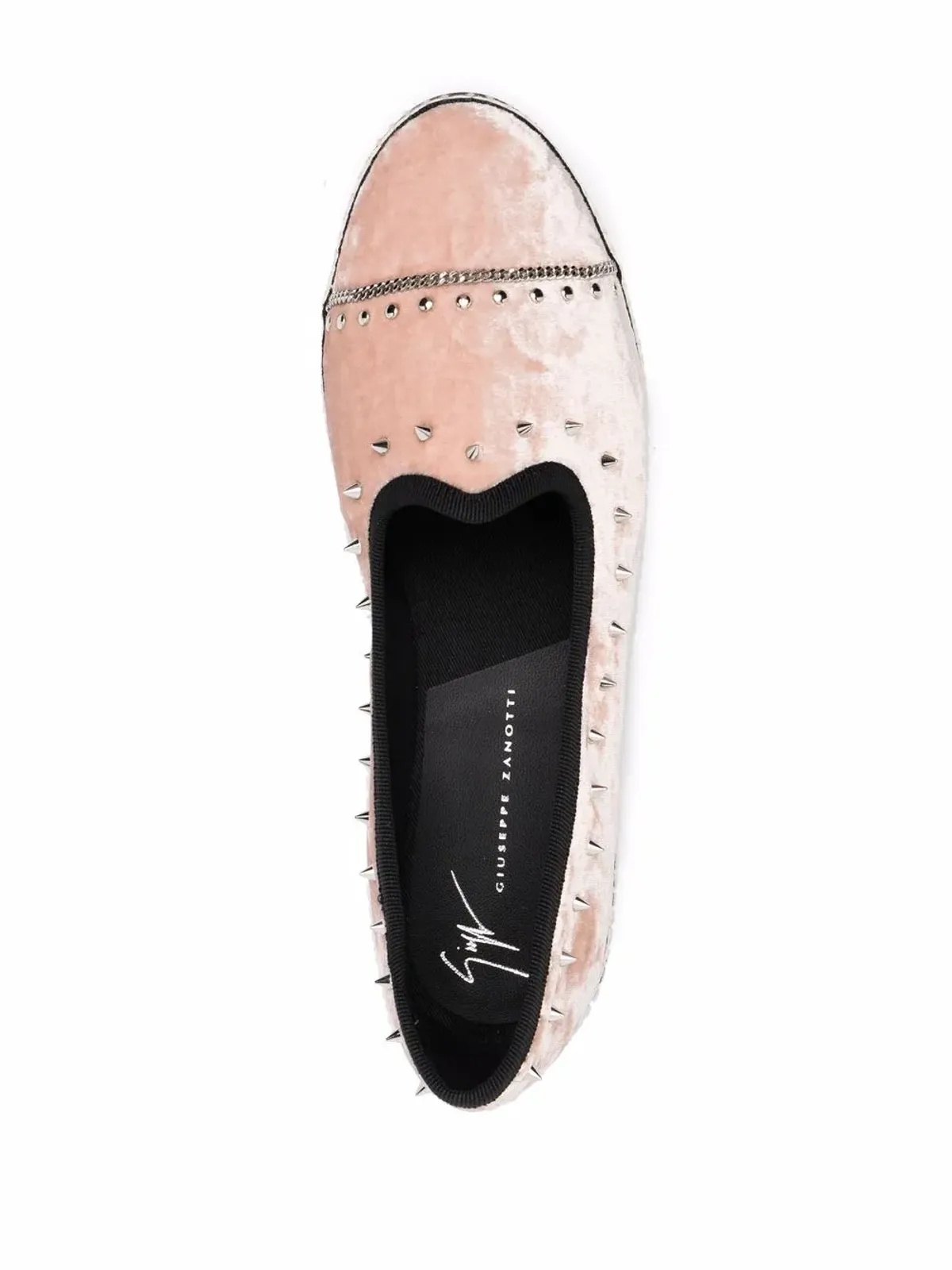 Giuseppe Zanotti オーティウム ベルベット ローファー - 画像4