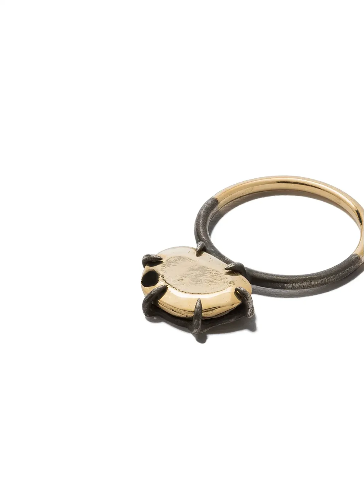 DALILA BARKACHE 18K イエローゴールド オキシダイズドエフェクト リング - 画像3
