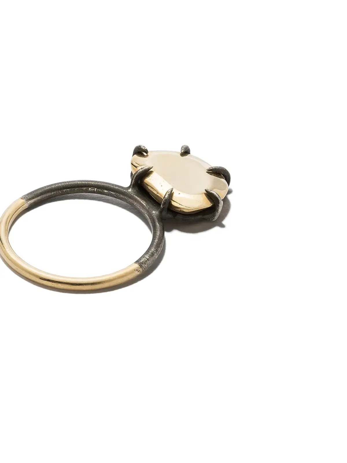 DALILA BARKACHE 18K イエローゴールド オキシダイズドエフェクト リング - 画像4