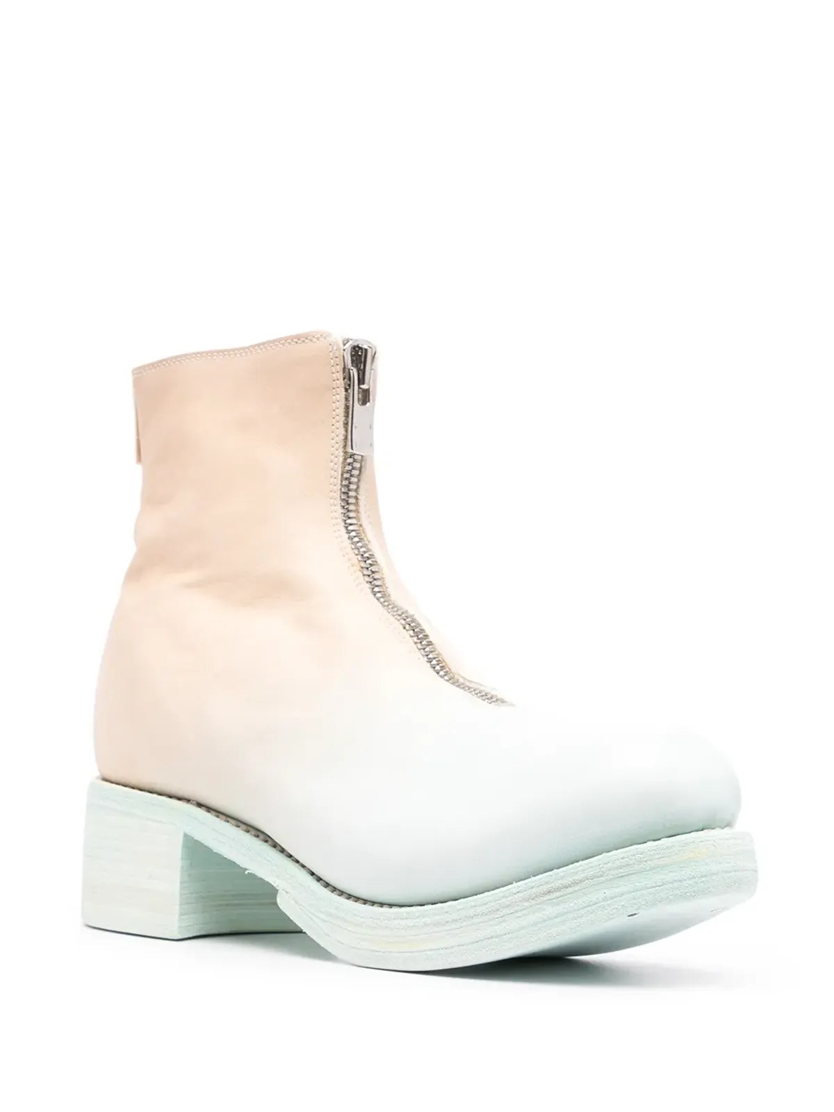 Guidi ジップアップ グラデーション アンクルブーツ - 画像2