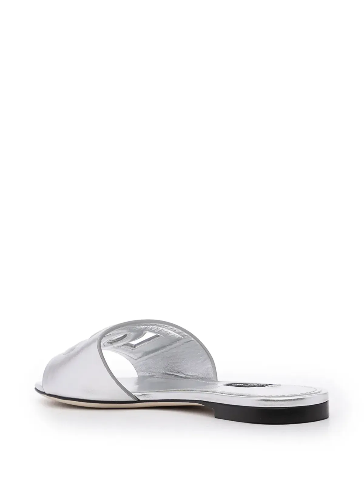 Dolce & Gabbana DG Millenials メタリックレザー サンダル - シルバー - 画像3