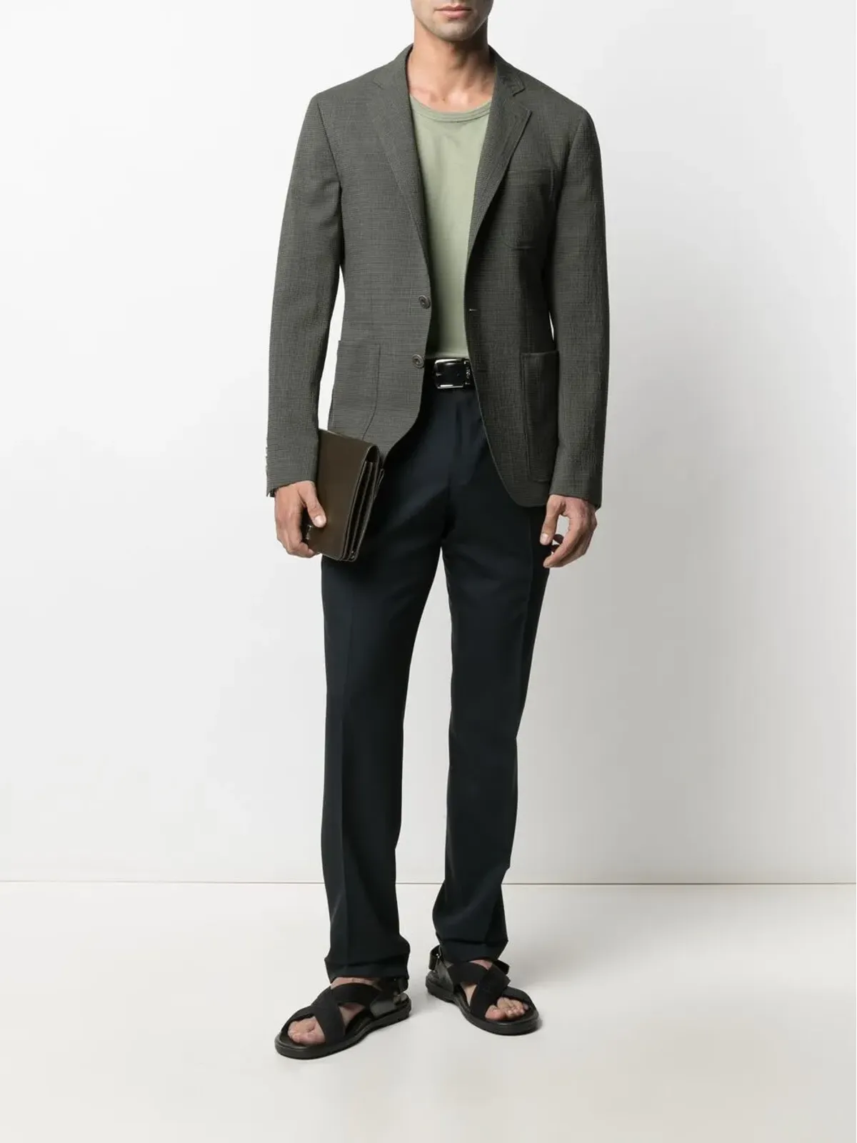 Canali スリムフィット テーラードパンツ - 画像2