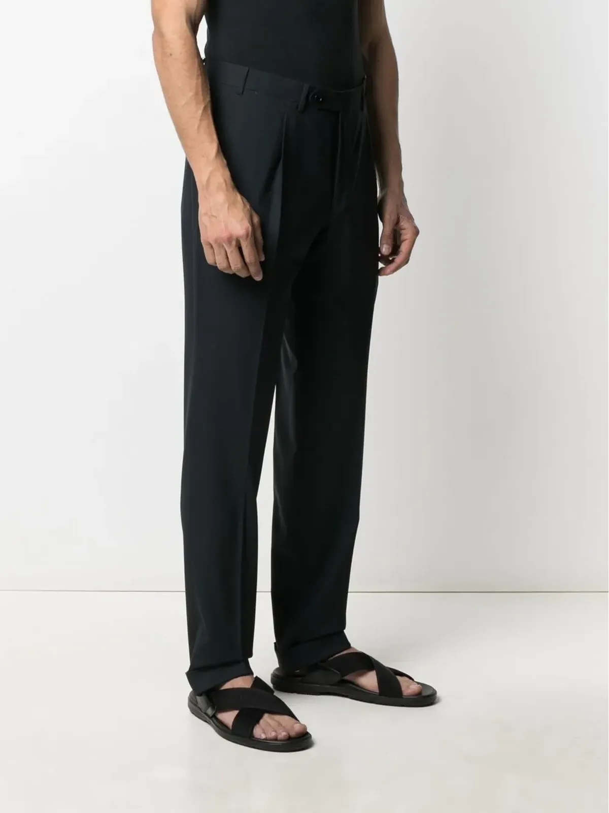 Canali スリムフィット テーラードパンツ - 画像3