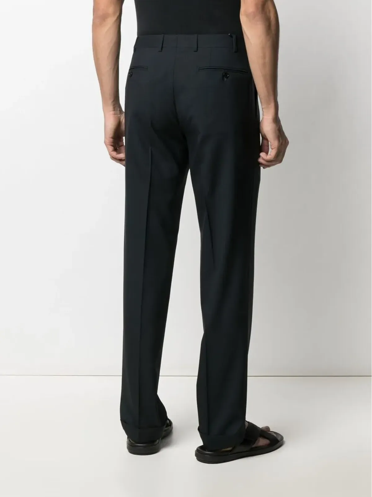 Canali スリムフィット テーラードパンツ - 画像4