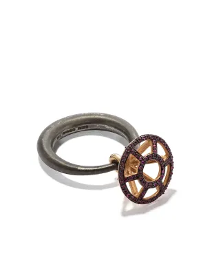DALILA BARKACHE 18kt イエローゴールド ルビー ケージリング - ブラック - サムネイル1