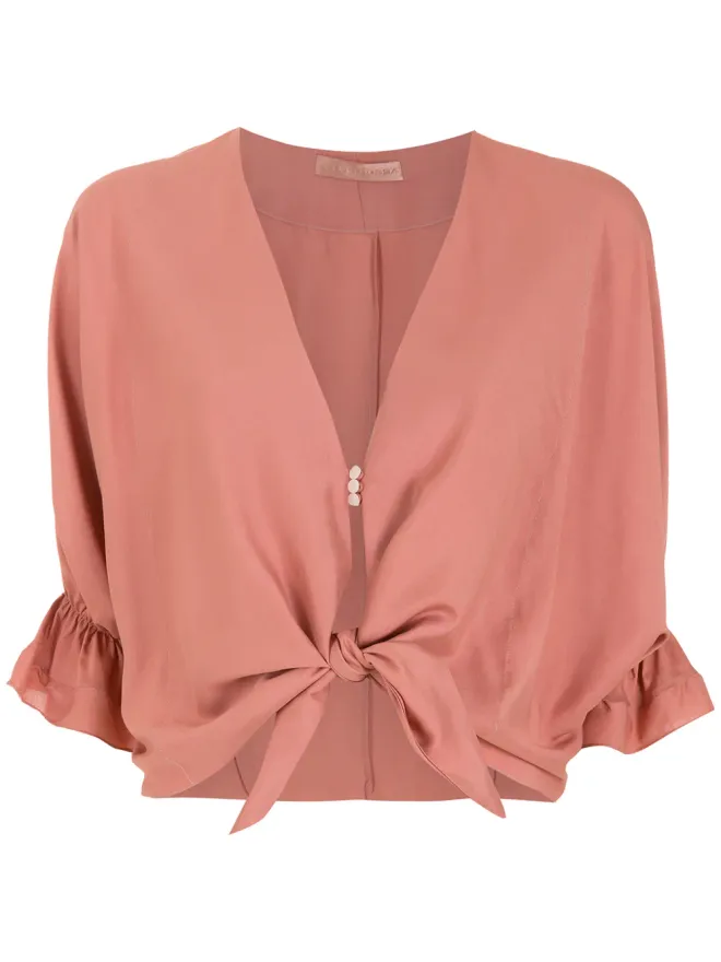Clube Bossa Clube Bossa Rubin knot-detail blouse - Neutralsの商品画像