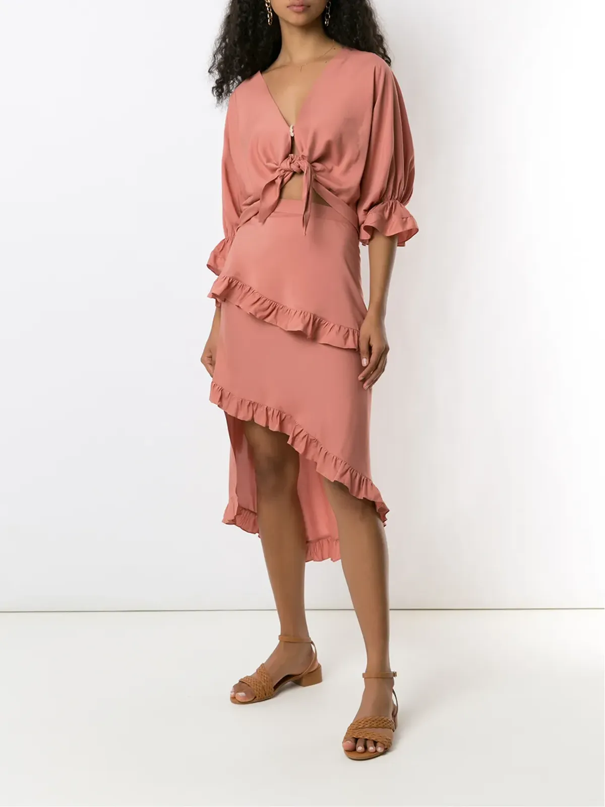 Clube Bossa Rubin knot-detail blouse - Neutrals - 画像2