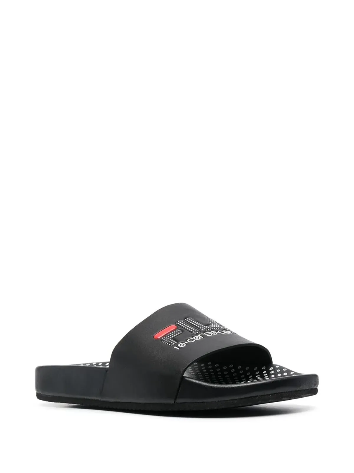 10 CORSO COMO x Fila polka-dot slides - Black - 画像2