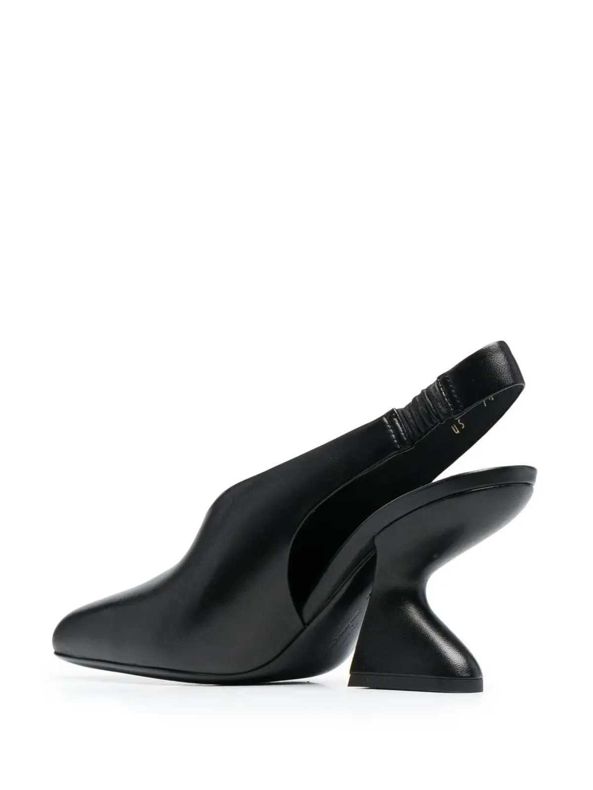 Ferragamo F-heel slingback pumps - 画像3