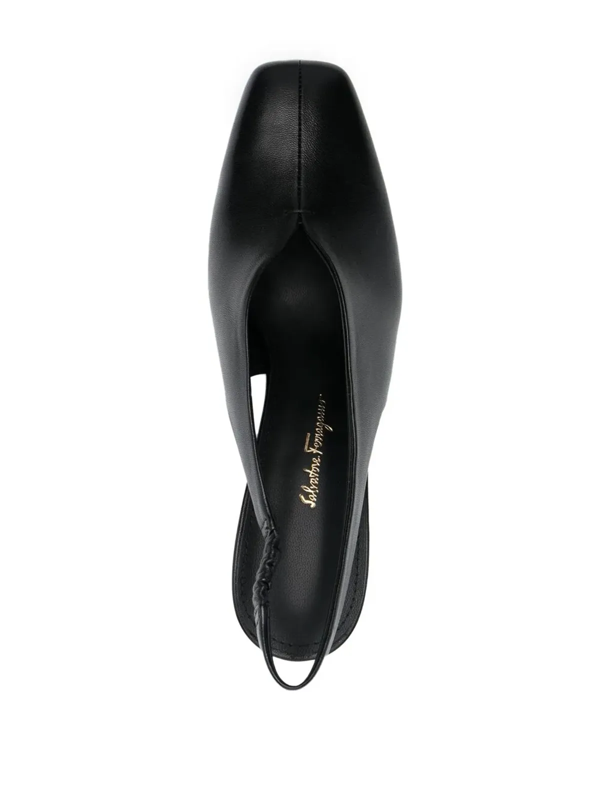 Ferragamo F-heel slingback pumps - 画像4