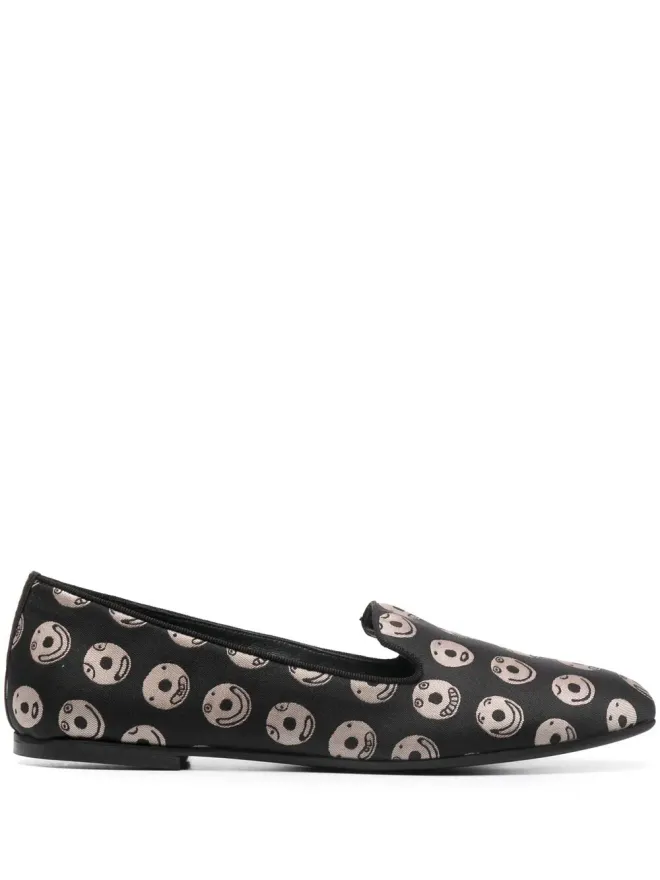 10 CORSO COMO 10 CORSO COMO x The Merchant of Florence Emojiスリッパ - Blackの商品画像