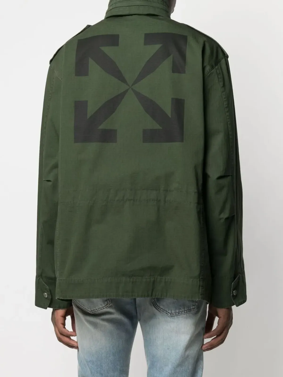 Off-White アローズモチーフのフード付きジャケット - 画像4